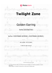 Sheet music, chords Golden Earring - Twilight Zone