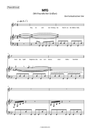 Sheet music, chords Die Fantastischen Vier - MfG (Mit freundlichen Grüßen)