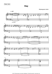 Sheet music, chords Shakespear's Sister - Stay