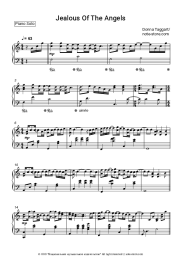 Sheet music, chords Donna Taggart - Jealous of the Angels