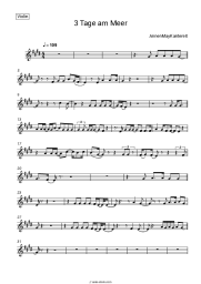 Sheet music, chords AnnenMayKantereit - 3 Tage am Meer