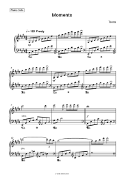 Sheet music, chords Teesa - Moments