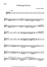 Sheet music, chords SUPER-Hi, Neeka - Following the Sun