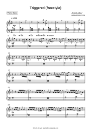 Sheet music, chords Jhené Aiko - Triggered (freestyle)