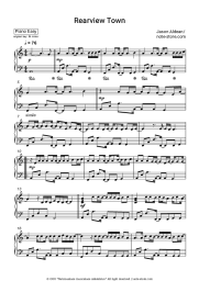 Sheet music, chords Jason Aldean - Rearview Town