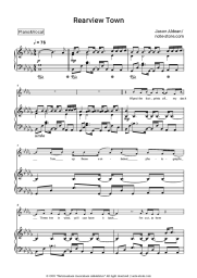 Sheet music, chords Jason Aldean - Rearview Town