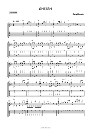 Sheet music, chords BabyMonster - SHEESH