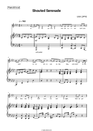 Sheet music, chords LiSA (JPN) - Shouted Serenade