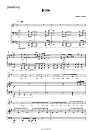 Sheet music, chords Nina Chuba - NINA