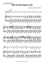 Sheet music, chords Jermaine Jackson, Pia Zadora - When the Rain Begins to Fall