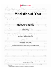 Sheet music, chords Hooverphonic - Mad About You