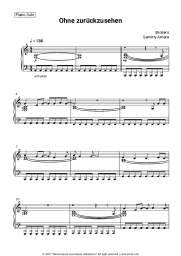 Sheet music, chords Broilers, Sammy Amara - Ohne zurückzusehen