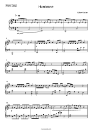 Sheet music, chords Eden Golan - Hurricane