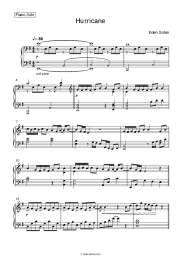 Sheet music, chords Eden Golan - Hurricane