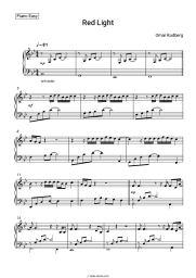 Sheet music, chords Omar Rudberg - Red Light