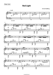 Sheet music, chords Omar Rudberg - Red Light