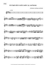 Sheet music, chords Johannes Oerding, Ina Müller - Ich hab dich nicht mehr zu verlieren