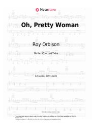 Sheet music, chords Roy Orbison - Oh, Pretty Woman