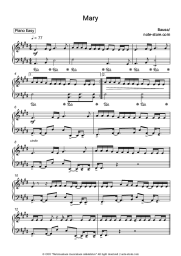Sheet music, chords Bausa - Mary
