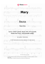 Sheet music, chords Bausa - Mary