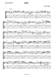 Sheet music, chords Chris Steger - Zefix