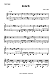 Sheet music, chords Crazy Town - Butterfly