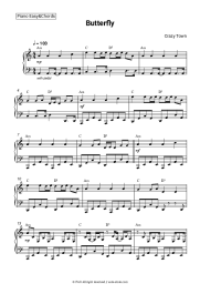 Sheet music, chords Crazy Town - Butterfly