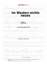 Sheet music, chords JAILL - Im Westen nichts neues