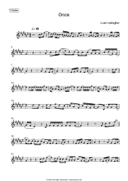 Sheet music, chords Liam Gallagher - Once