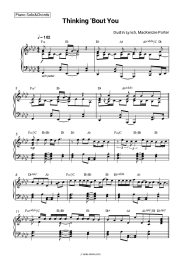 Sheet music, chords Dustin Lynch, MacKenzie Porter - Thinking 'Bout You