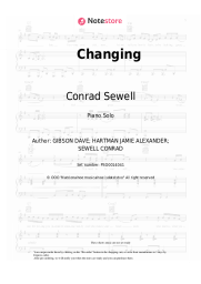 Sheet music, chords Conrad Sewell - Changing