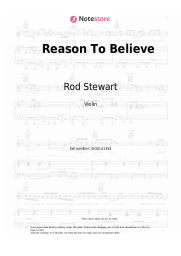 Sheet music, chords Rod Stewart - Reason To Believe