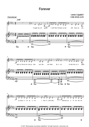 Sheet music, chords Lewis Capaldi - Forever