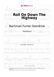 Sheet music, chords Bachman-Turner Overdrive - Roll On Down The Highway