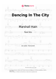 Sheet music, chords Marshall Hain - Dancing In The City