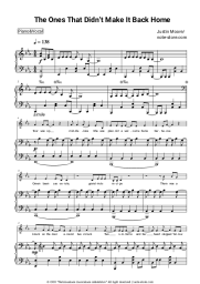 Sheet music, chords Justin Moore - The Ones That Didn’t Make It Back Home