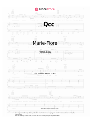 Sheet music, chords Marie-Flore - Qcc