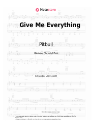 Sheet music, chords Pitbull, Ne-Yo, Afrojack, Nayer - Give Me Everything