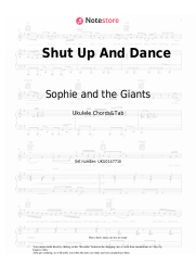 Sheet music, chords Sophie and the Giants - Shut Up And Dance