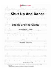 Sheet music, chords Sophie and the Giants - Shut Up And Dance