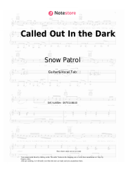 undefined Snow Patrol - Called Out In the Dark
