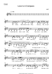 Sheet music, chords Griff - Love Is A Compass