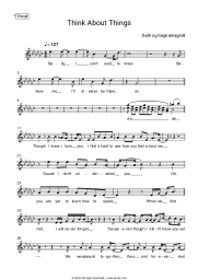 Sheet music, chords Dadi Og Gagnamagnio - Think About Things