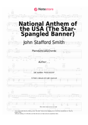 Sheet music, chords John Stafford Smith - National Anthem of the USA (The Star-Spangled Banner)