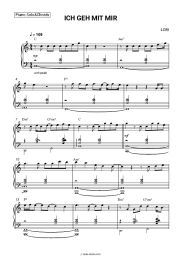 Sheet music, chords LORI - ICH GEH MIT MIR