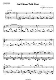 Sheet music, chords Gerry & The Pacemakers - You'll Never Walk Alone