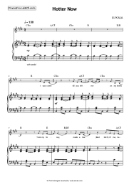 Sheet music, chords LU KALA - Hotter Now