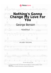 Sheet music, chords George Benson - Nothing's Gonna Change My Love For You