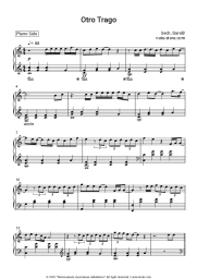 Sheet music, chords Sech, Darell - Otro Trago