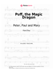 Sheet music, chords Peter, Paul and Mary - Puff, the Magic Dragon